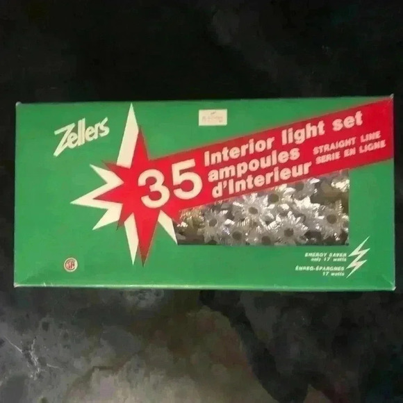 Set of 2 Vintage Zellers Christmas tree 35-light sets and 1 lighted tree topper - Picture 3 of 13